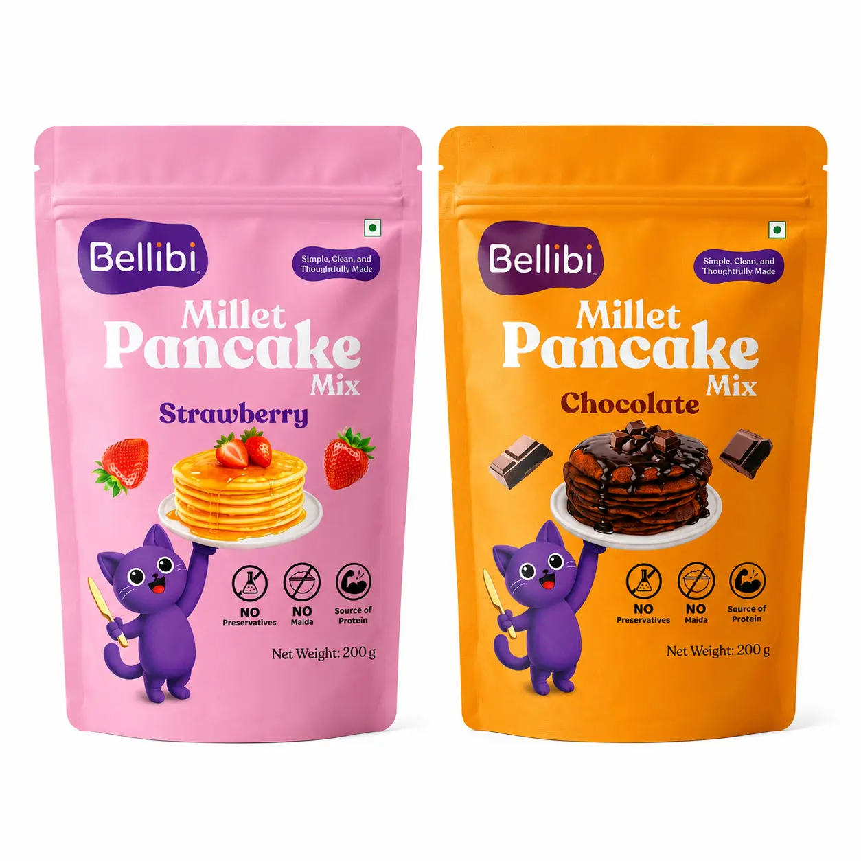 Chocolate & Strawberry Pancake Mix Combo