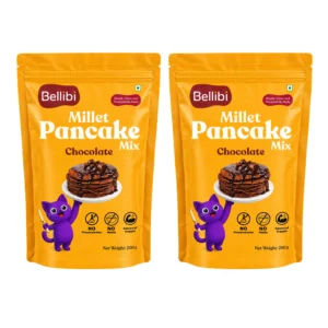 Bellibi Millet Pancake Mix – Chocolate 200g × 2 (400g)