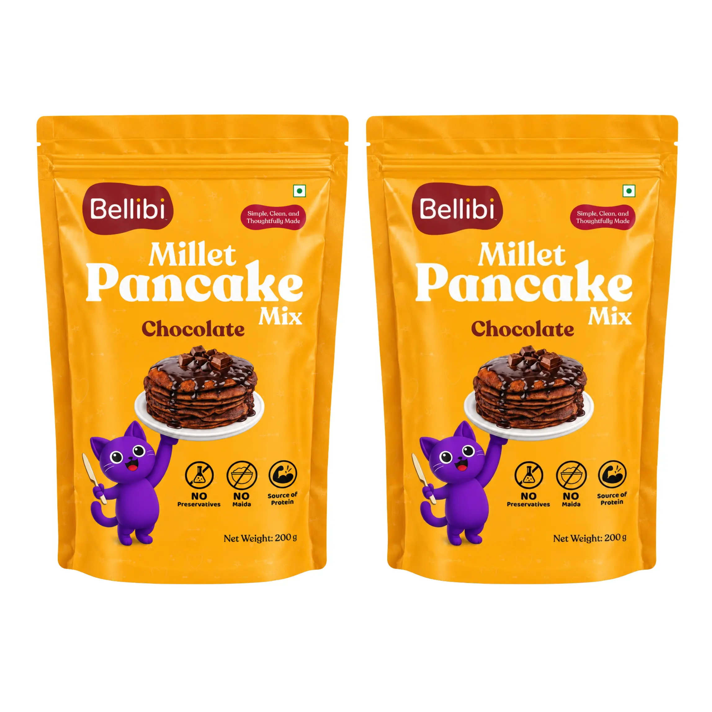 Millet Pancake Mix – Chocolate (Pack of 2)